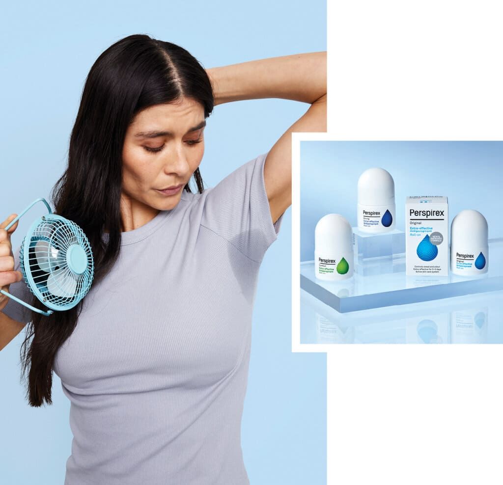 Effective sweat protection + skin care